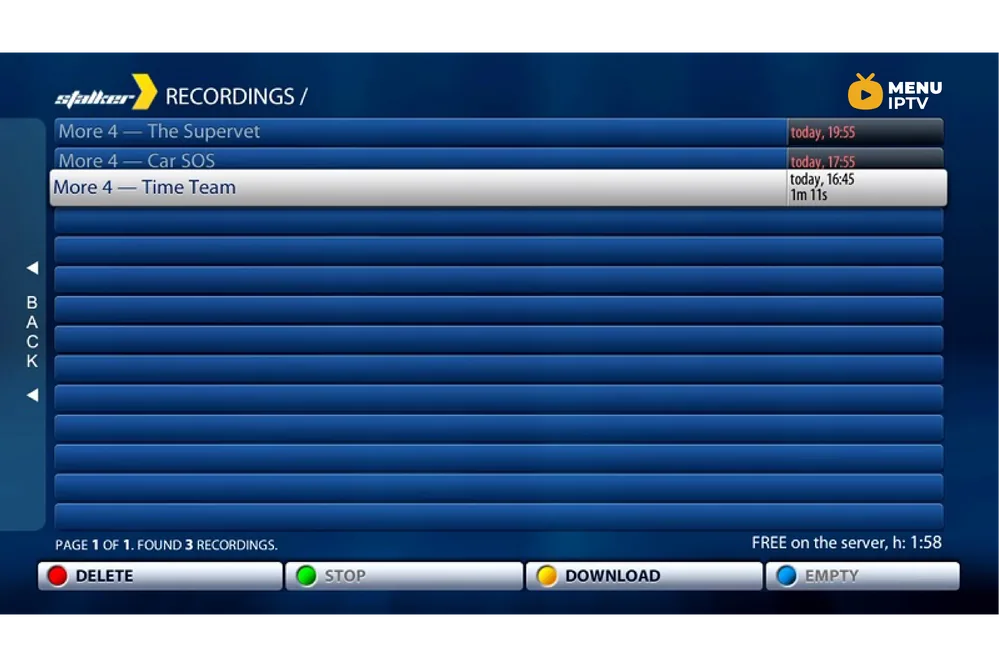 How to record IPTV on MAG Box