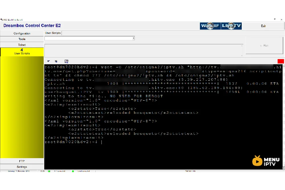 How to Setup IPTV on Enigma 2 via Autoscript