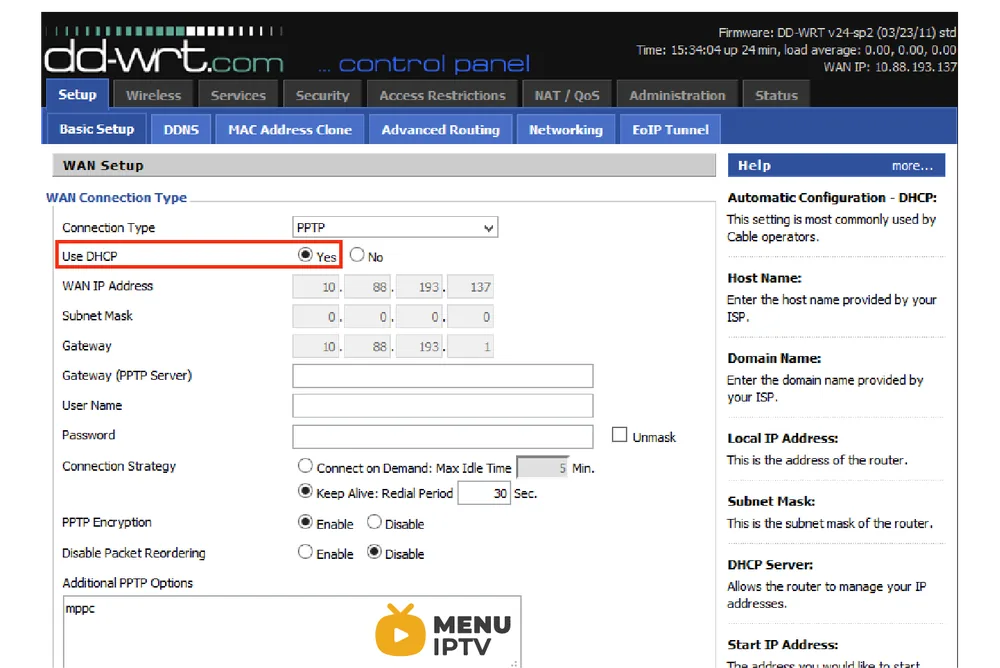 How to setup VPN on a DD WRT router